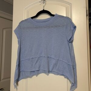 SHEIN Light Blue Crop Top